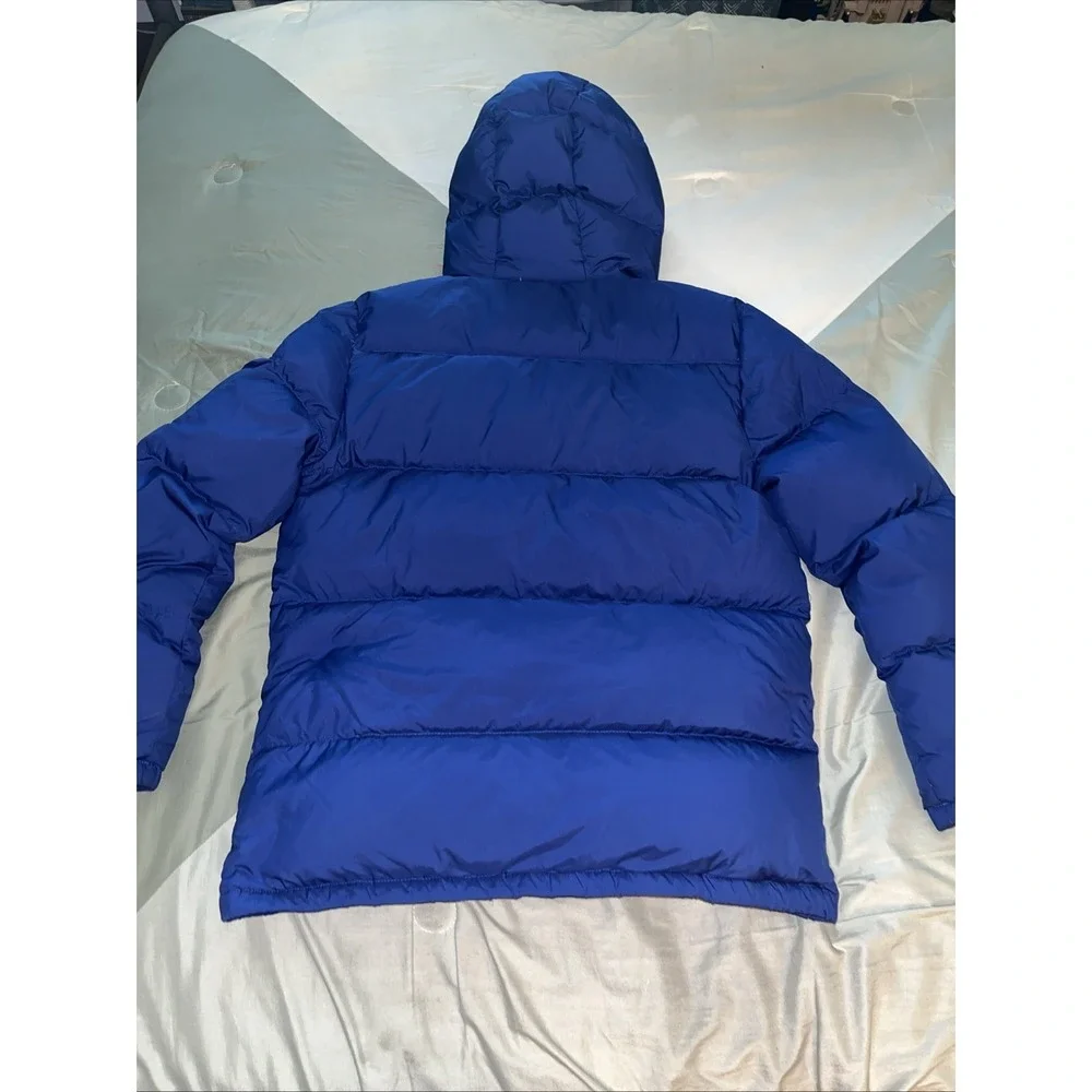 Polo Ralph Lauren Size Youth XL 18-20 Blue Hooded Puffer Down Jacket Coat
